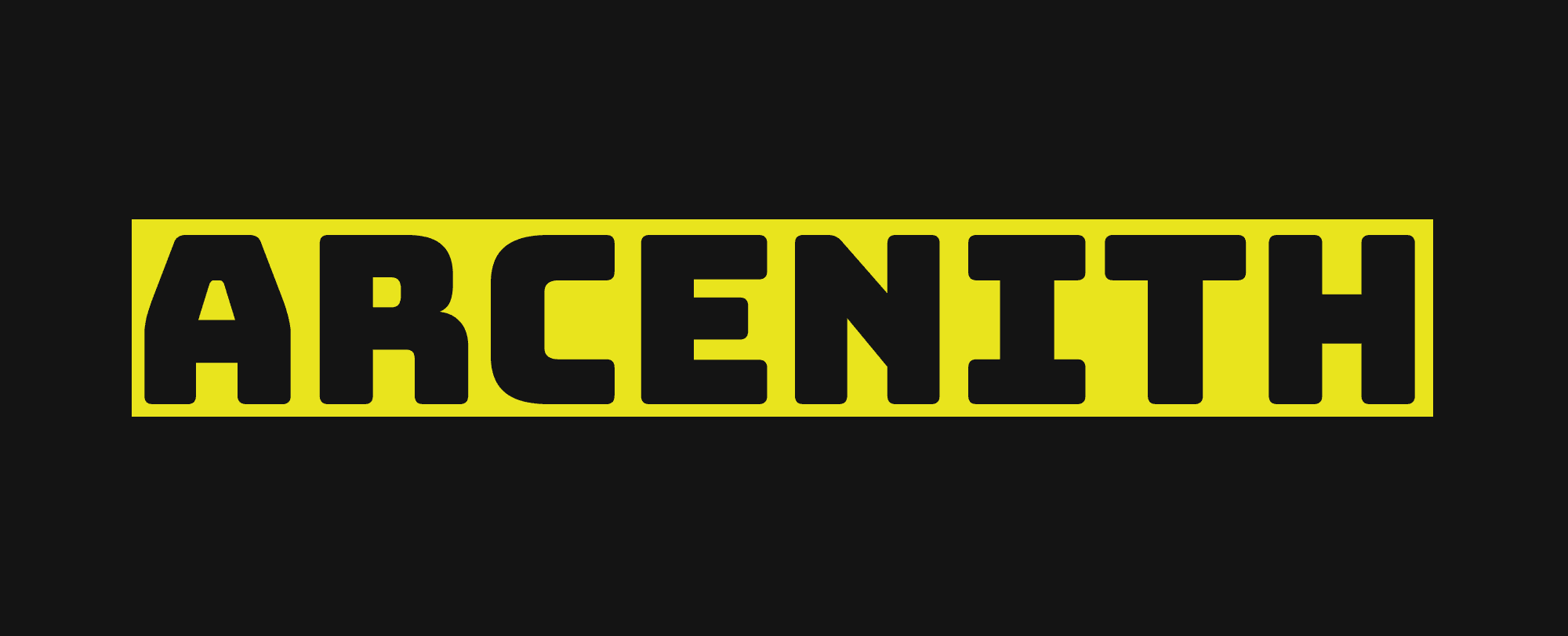 Logotipo de Arcenith sobre fondo oscuro